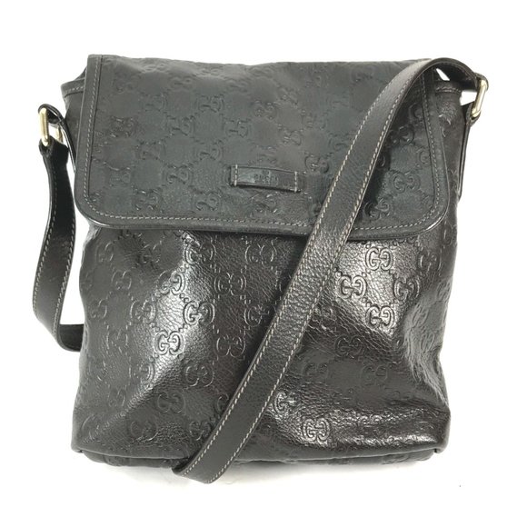 Gucci 223666 Crossbody bag Pochette Shoulder Bag Dark brown - Picture 1 of 10
